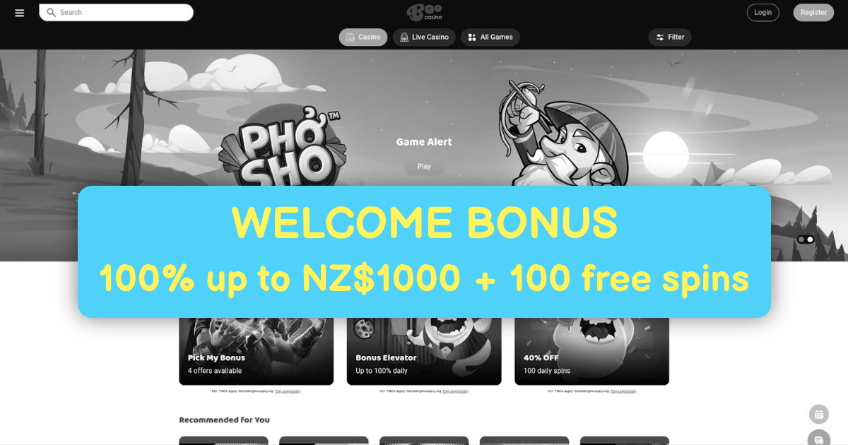 Boo Casino - Best Pokie Games and Bonuses in New Zealand